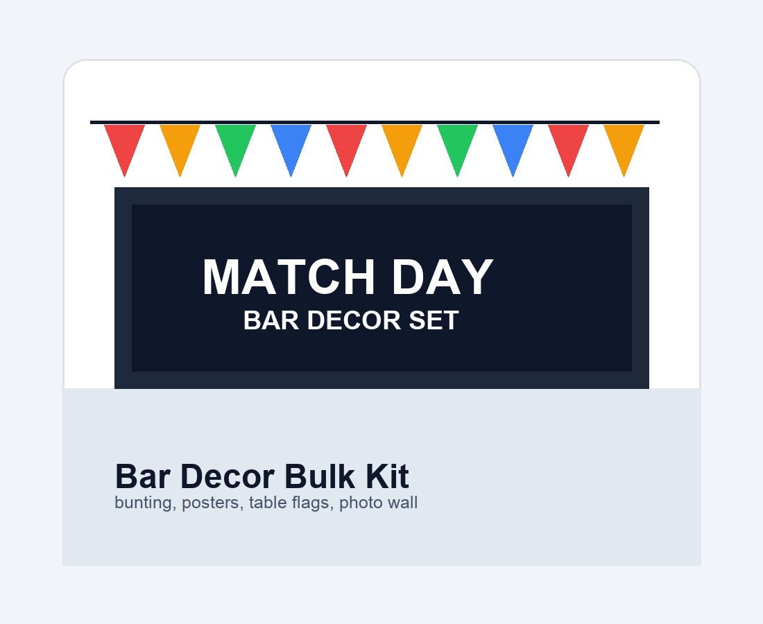 Generic bar decor bulk kit
