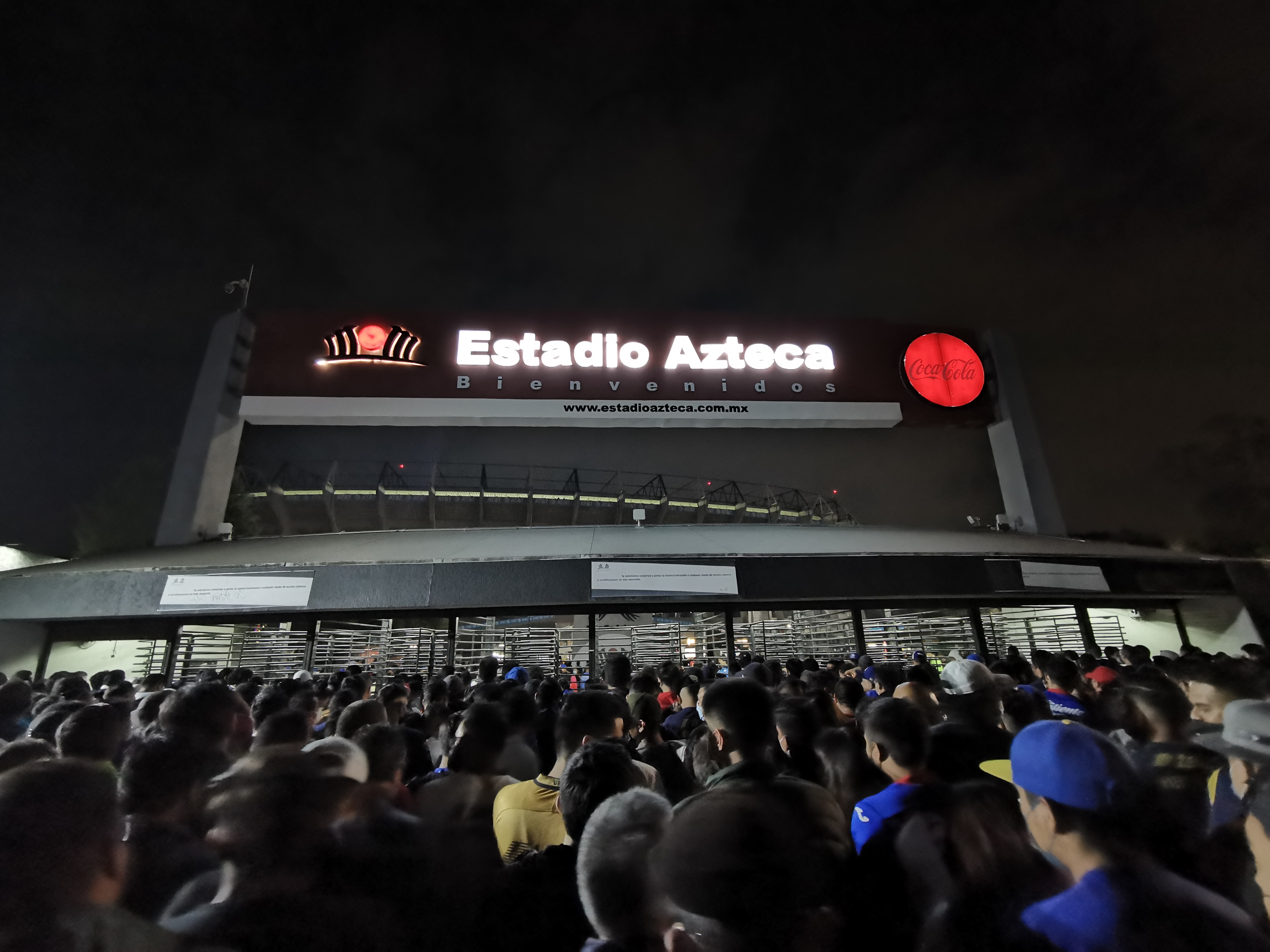 Exterior gate area at Estadio Azteca in Mexico City