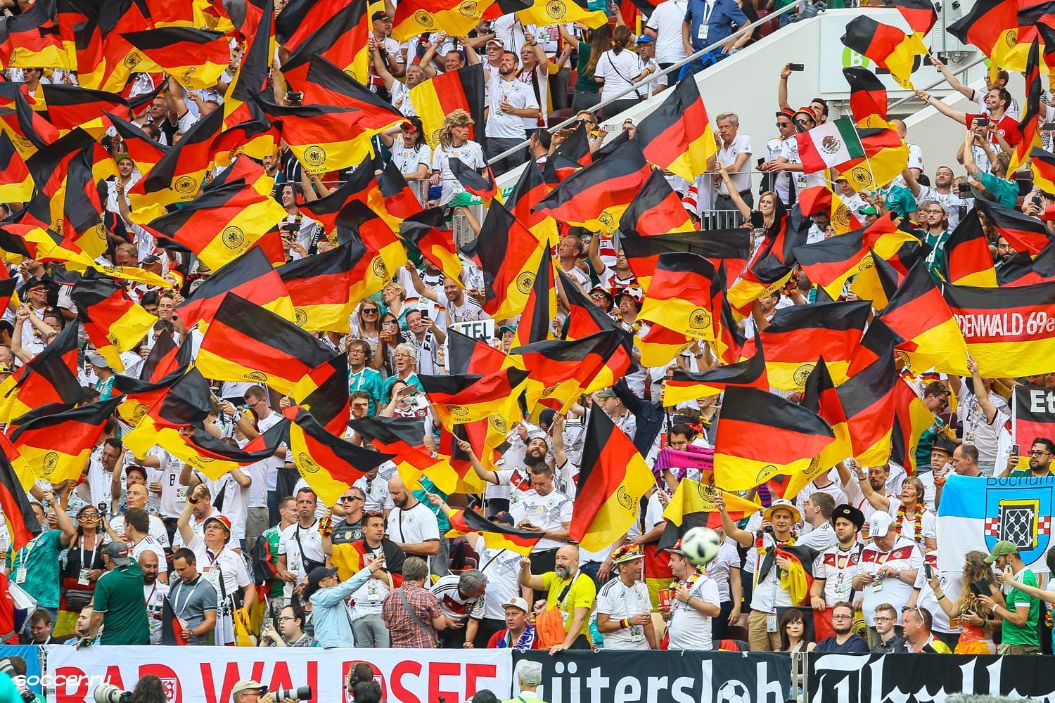 Germany supporters in national colors