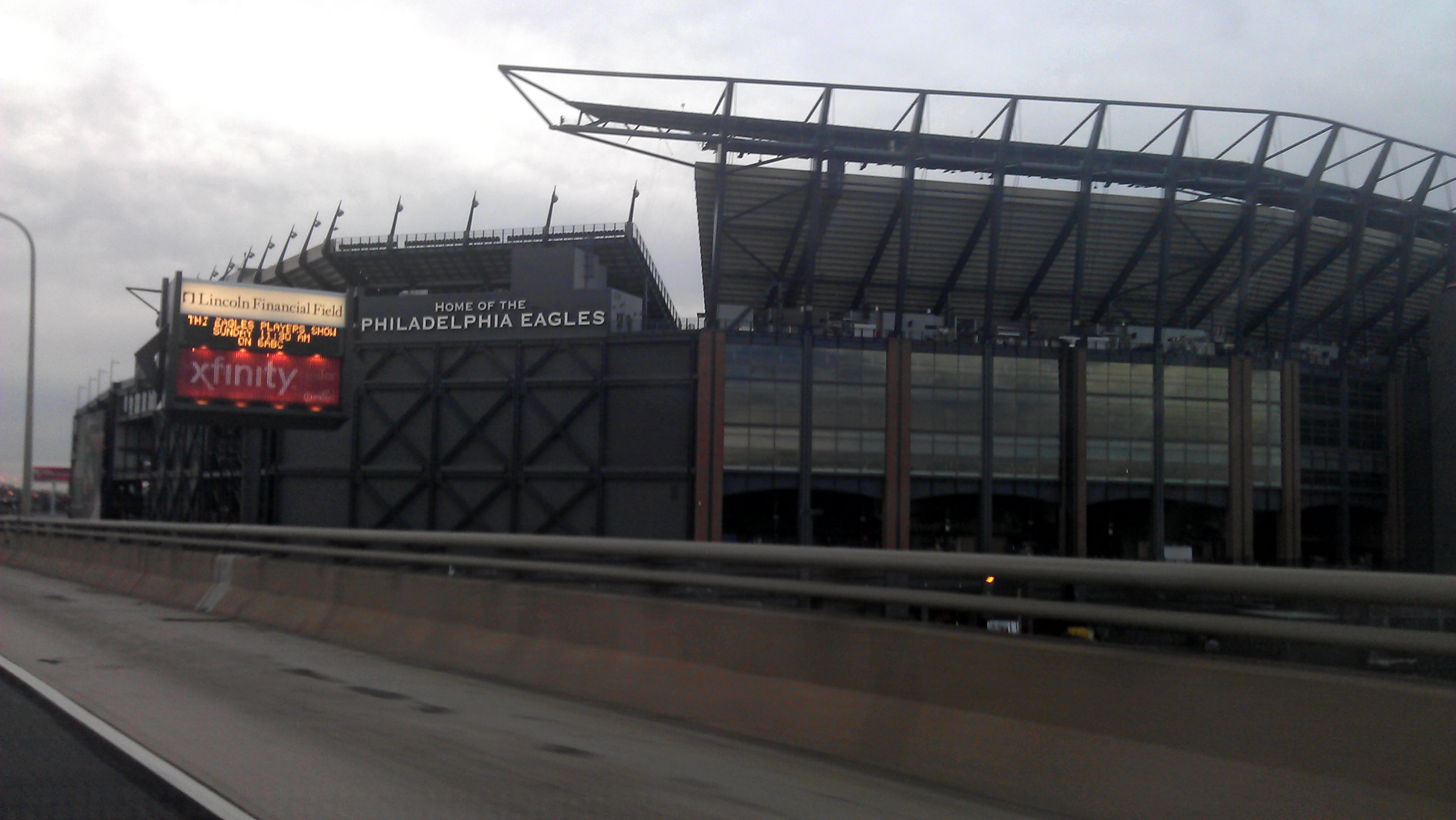 Lincoln Financial Field exterior before a major football event in Philadelphia