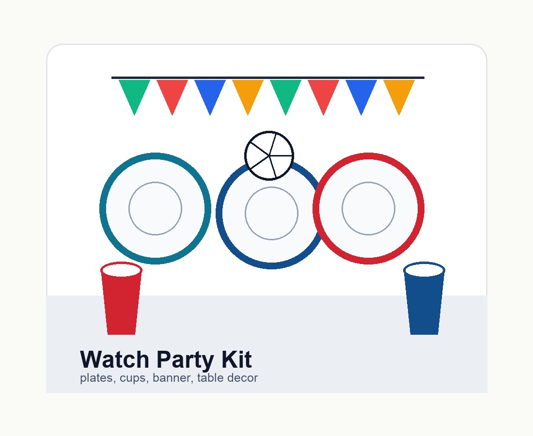 Soccer watch party kit mockup